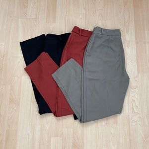 High waisted formal pants bundle
